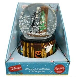 Disney The Nightmare Before Christmas Jack Skellington Musical SnoMotion Globe